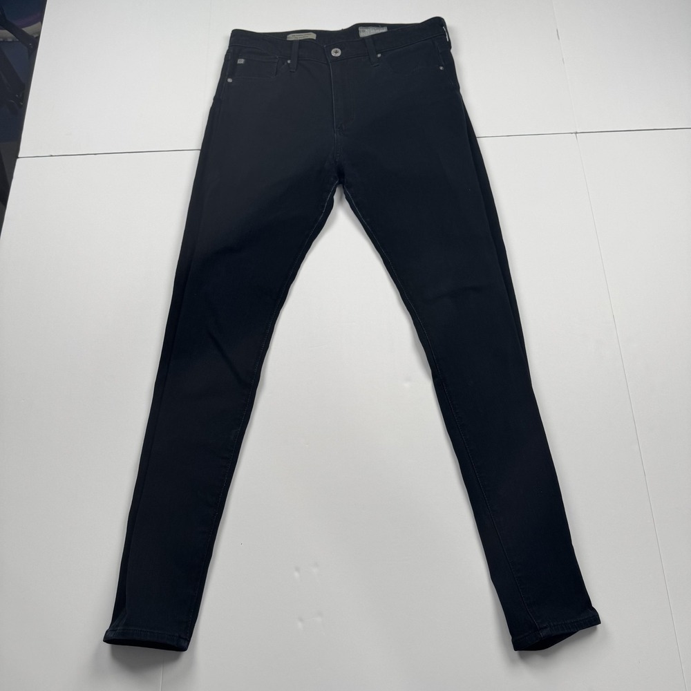 AG Jeans Farrah Skinny Womens 29R Black High Rise Contour 360 Denim Pants